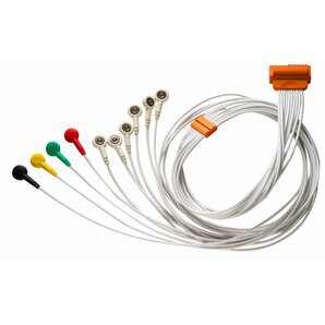 Câble Patient à boutons pression clip 10 brins pour TouchECG HD+ Cardioline